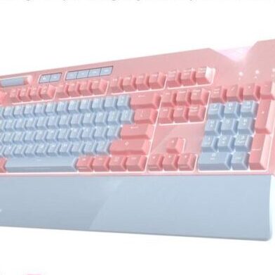 pink asus rog mechanical keyboard